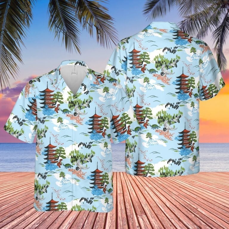 Hoban Washburne Firefly Japanese Pagoda Hawaiian Shirt Fan Merch Aloha Shirt Gifts