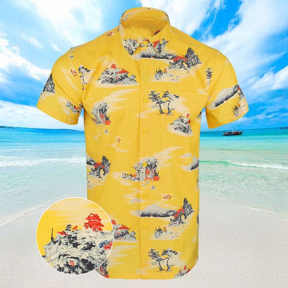 Hollywood Hawaiian Shirt Button Up Shirts For Summer Gifts For Brother