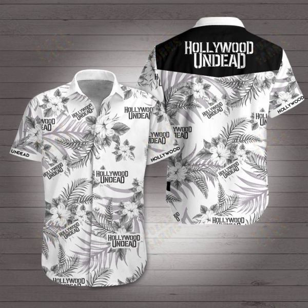 Hollywood Undead Hawaiian Shirt Tropical Aloha Button Up