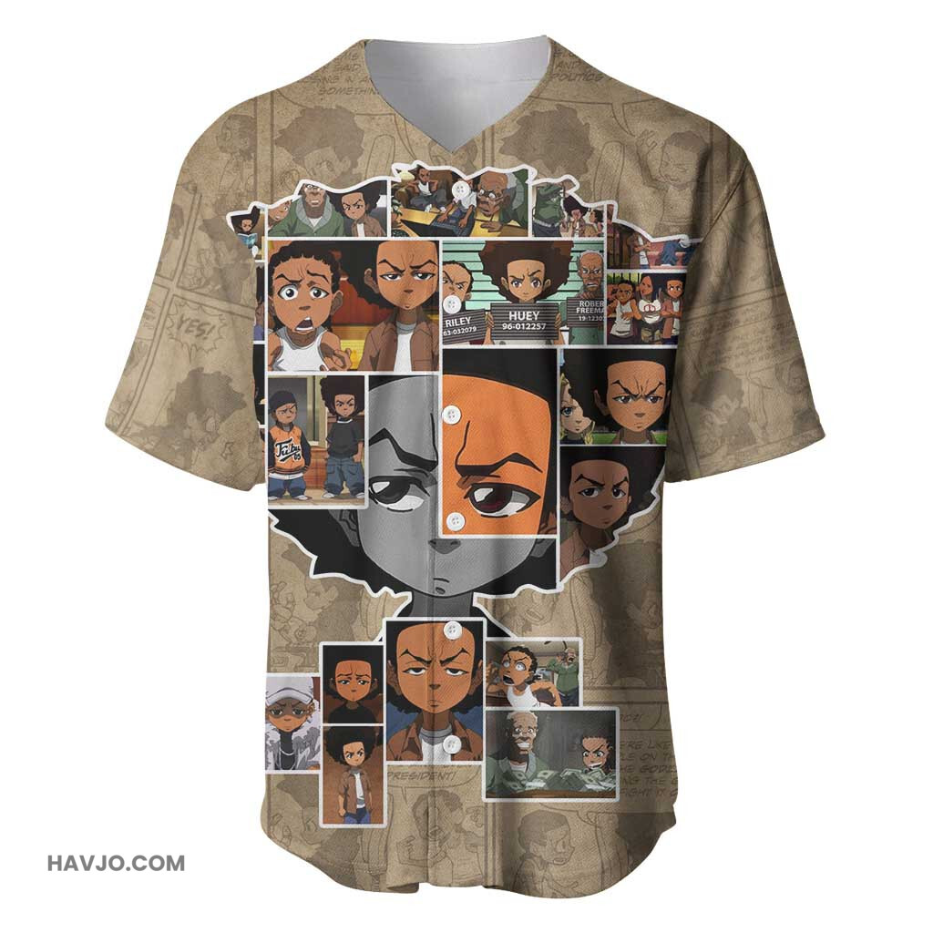 Honoring Huey Freeman African American Baseball Jersey