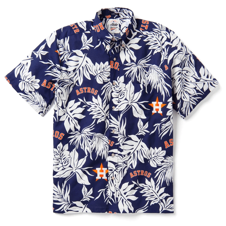 Houston Astros Aloha Mlb Baseball Hawaiian Shirt Tropical Aloha Button Up