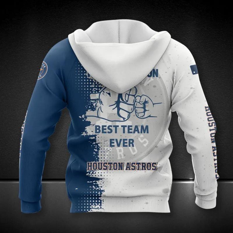 Alternative view of Houston Astros Dad And Son MLB All Over Print Hoodie