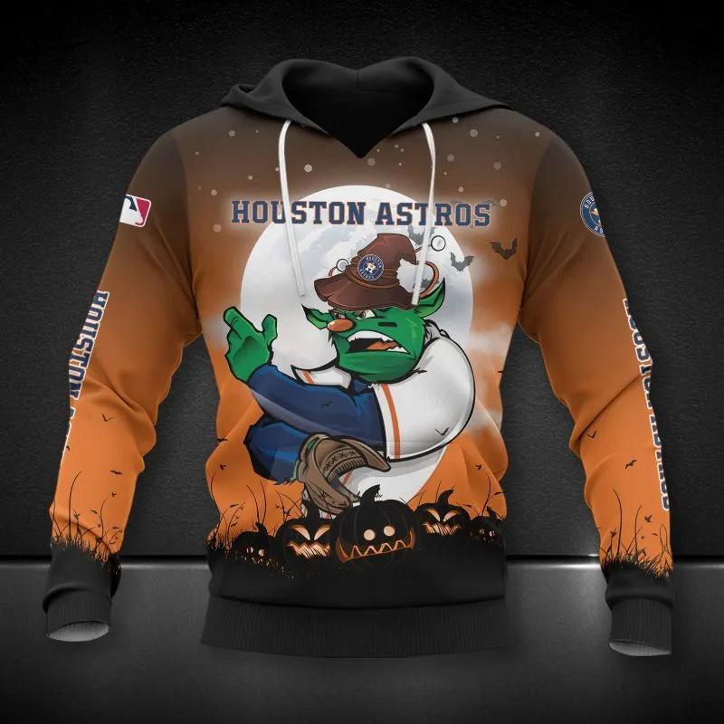 Houston Astros Mascot MLB All Over Print Hoodie