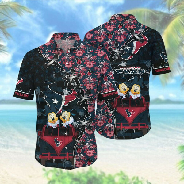 Houston Texans Hawaiian Shirt Tropical Aloha Button Up