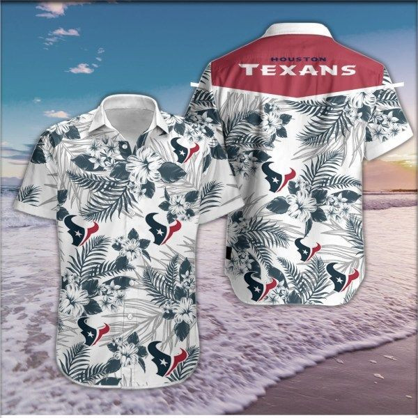 Houston Texans Hawaiian Shirt Tropical Aloha Button Up