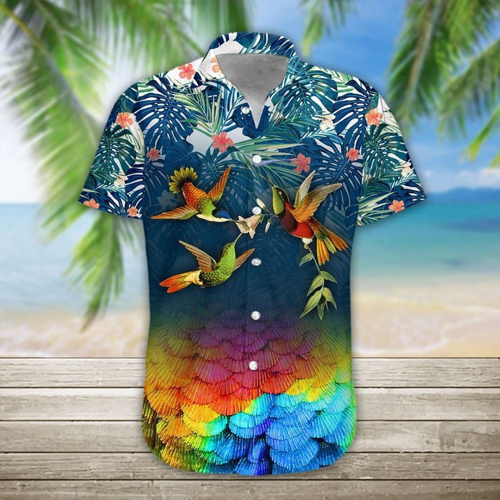 Hummingbird Hawaiian Shirt Hummingbird Memorial Gifts Aloha Shirt For Family