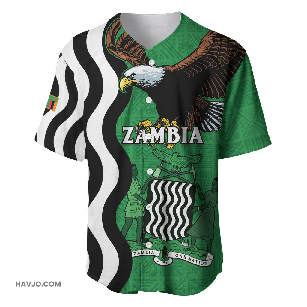 Icitungu ca Zambia One Zambia One Nation Baseball Jersey