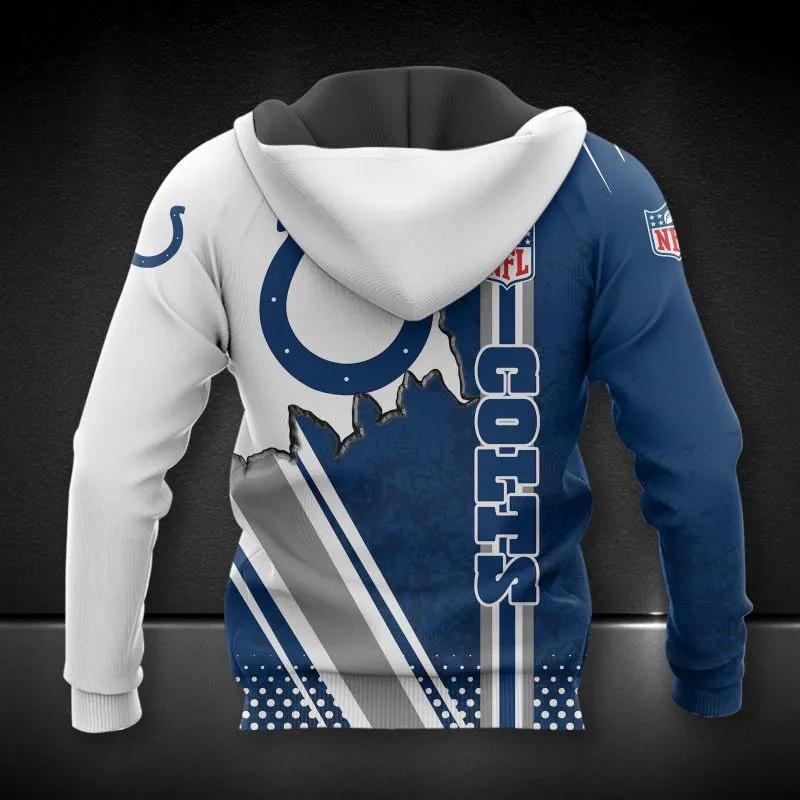 Alternative view of Indianapolis Colts NFL 3D All Over Print Hoodie