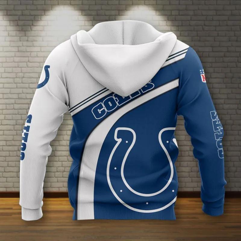 Alternative view of Indianapolis Colts NFL NFL 3D All Over Print Hoodie