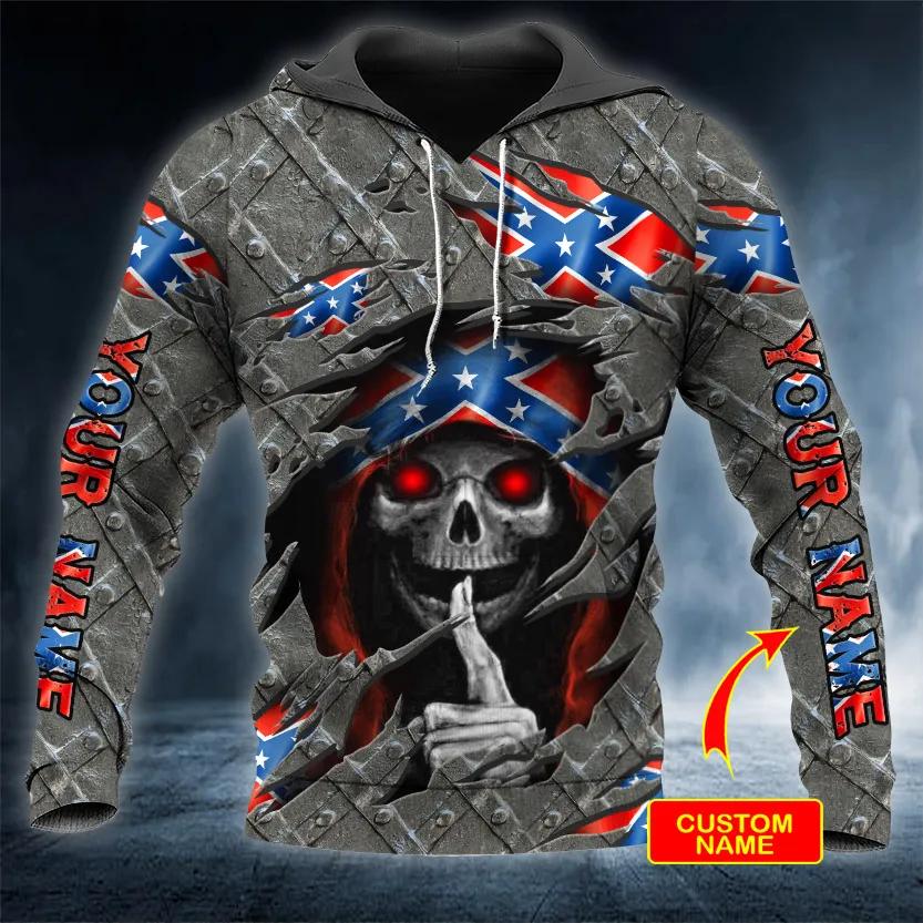 Inside CSA Custom Skull 3D All Over Print Hoodie