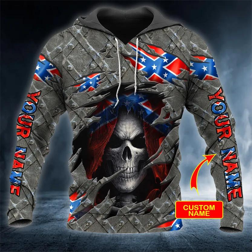 Inside CSA Skull Custom 3D All Over Print Hoodie