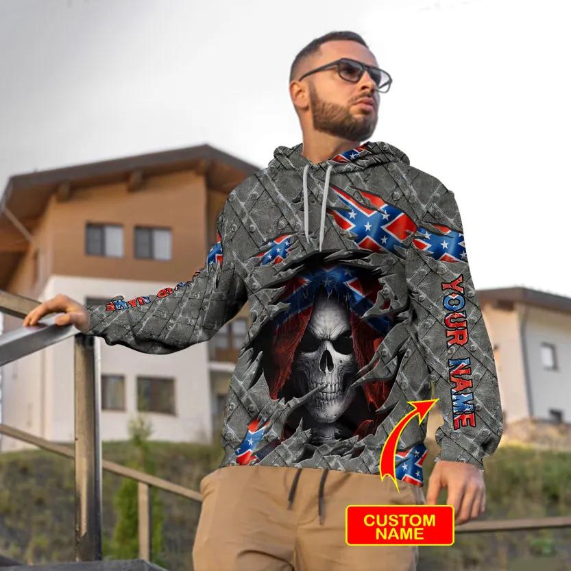 Alternative view of Inside CSA Skull Custom 3D All Over Print Hoodie