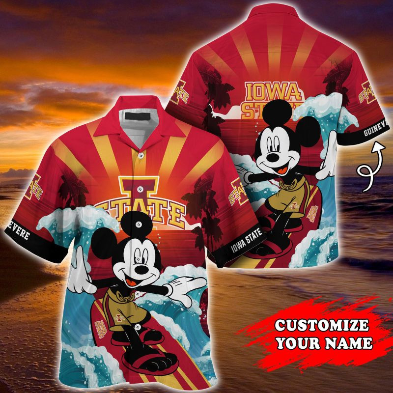 Iowa State Cyclones Ncaa Summer Personalized Hawaiian Shirt Tropical Aloha Button Up