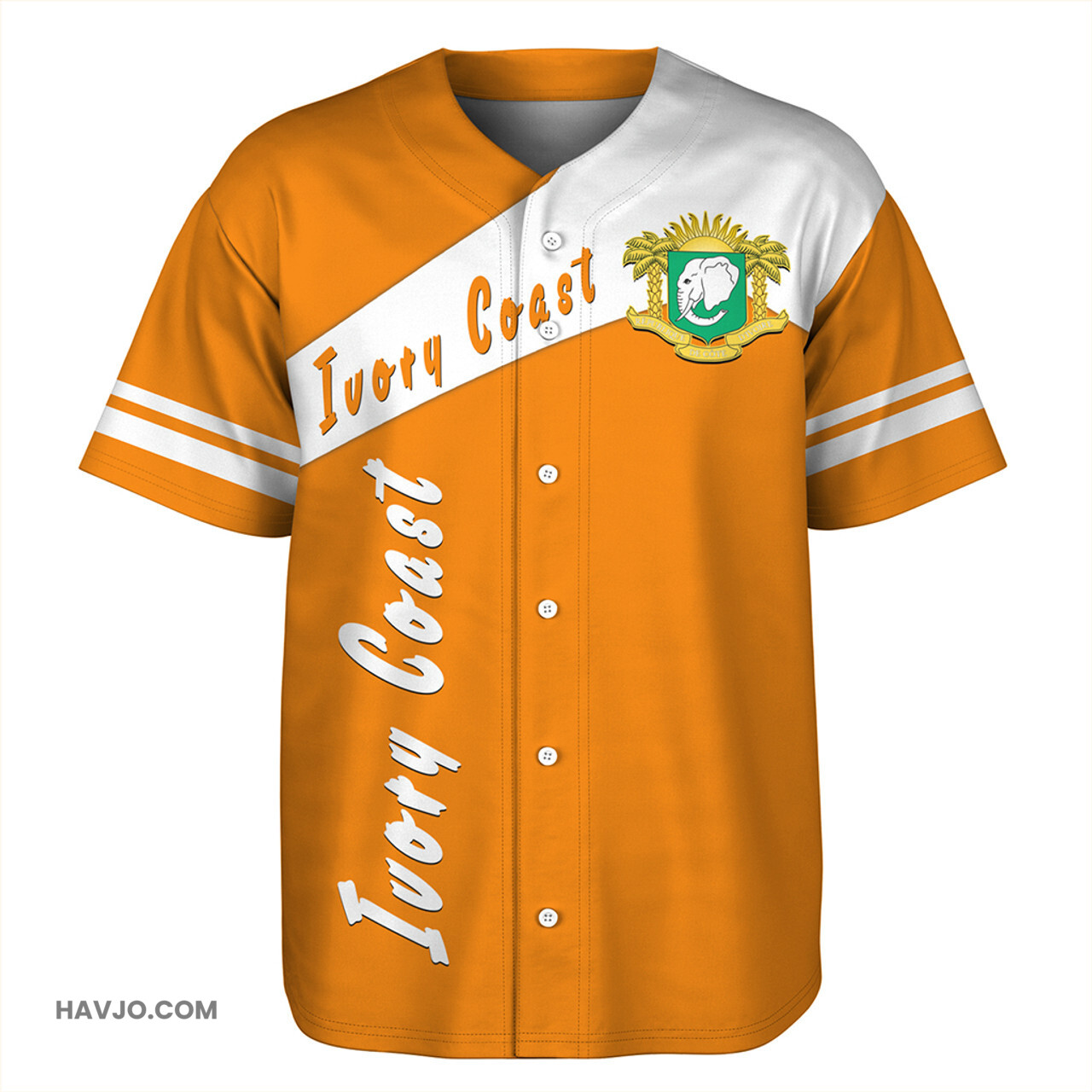 Ivory Coast Sport Style Baseball Jersey