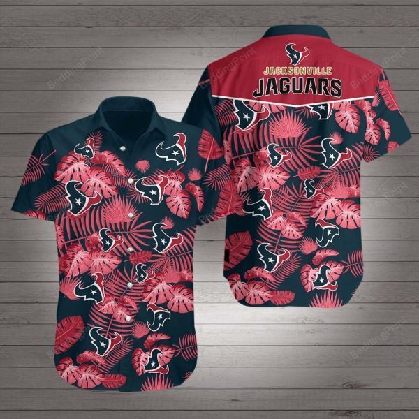 Jackson Ville Jaguars Hawaiian Shirt Tropical Aloha Button Up