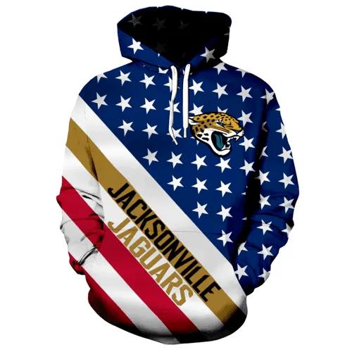 Jacksonville Jaguars American Anniversary NFL 3D All Over Print Hoodie