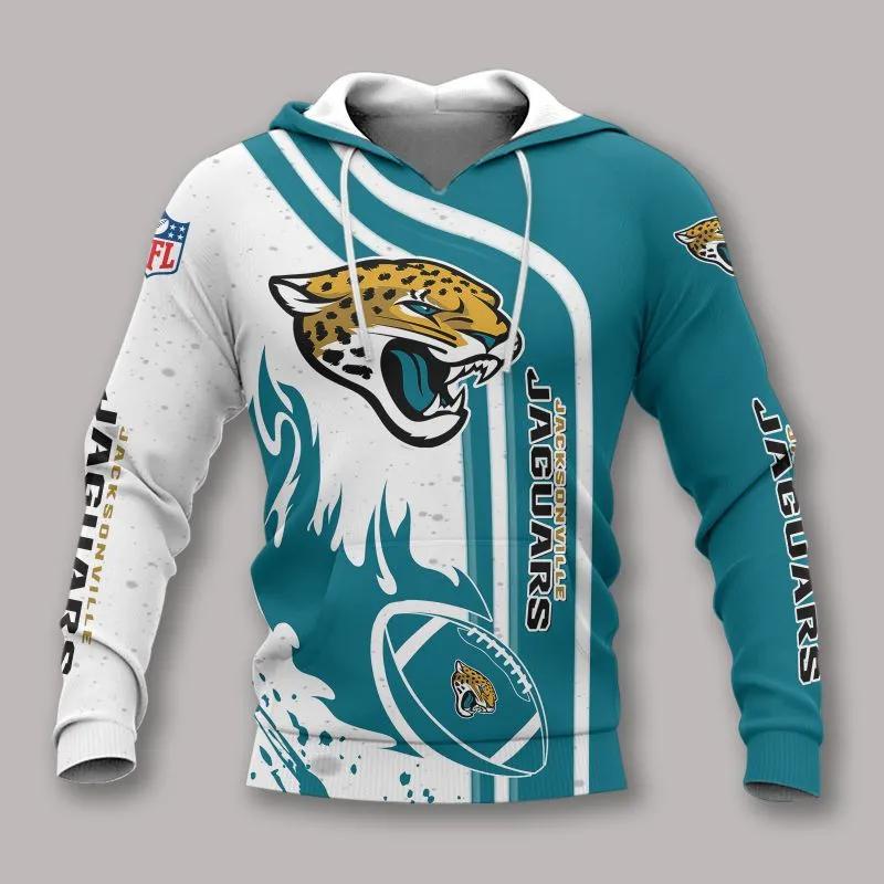 Jacksonville Jaguars Fire Ball NFL 3D All Over Print Hoodie