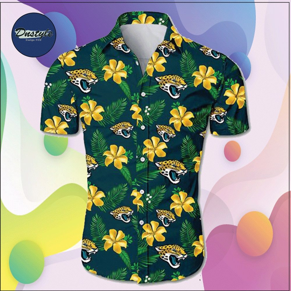 Jacksonville Jaguars Hawaiian Shirt Tropical Aloha Button Up