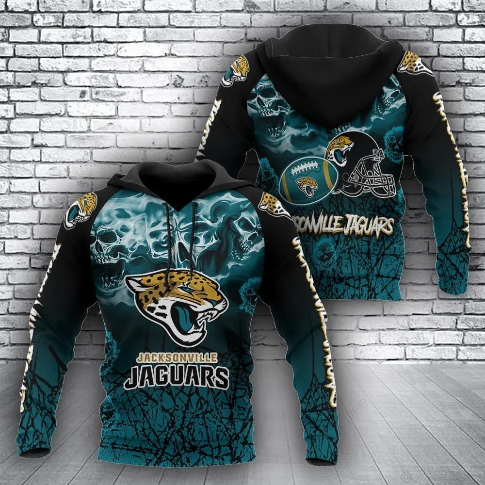 Jacksonville Jaguars Logo NFL3D All Over Print Hoodie