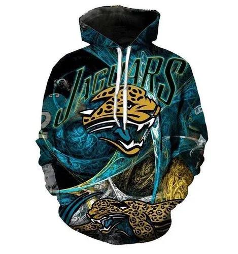 Jacksonville Jaguars NFL 3D All Over Print Hoodie