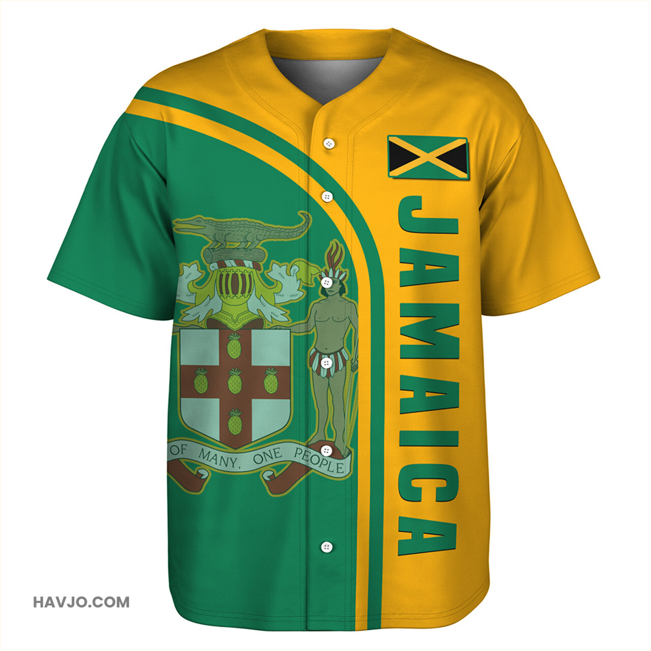 Jamaica Custom In My Heart Baseball Jersey