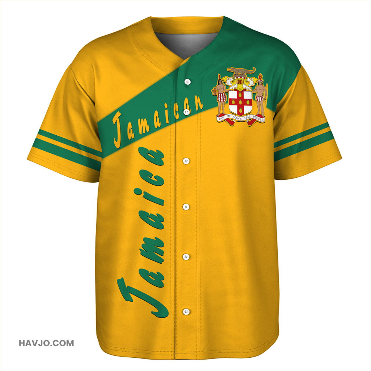 Jamaica Sport Style Baseball Jersey