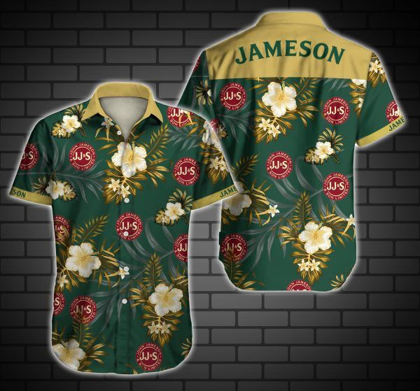 Jameson Hawaiian Shirt Tropical Aloha Button Up
