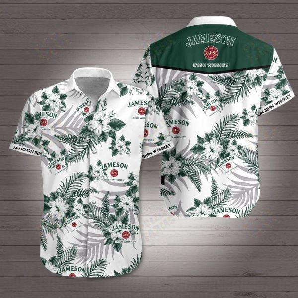 Jameson Hawaiian Shirt Tropical Aloha Button Up