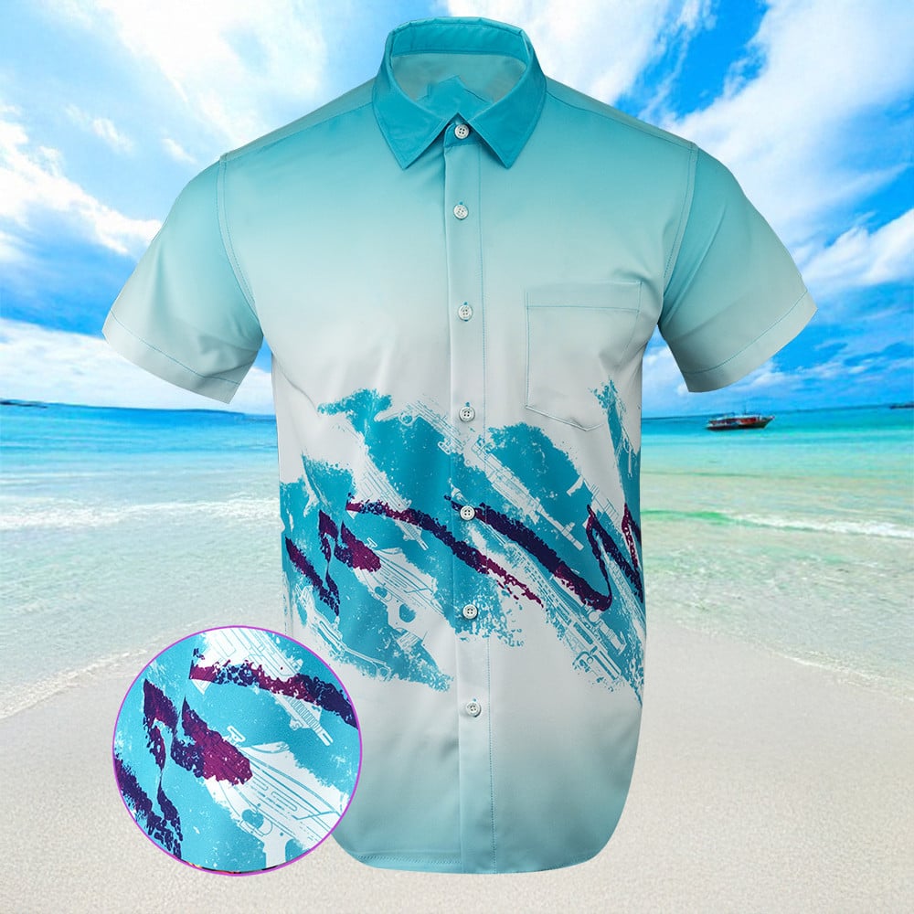 Jazz Hawaiian Shirt Button Up Summer Shirts Men Gifts For Husband