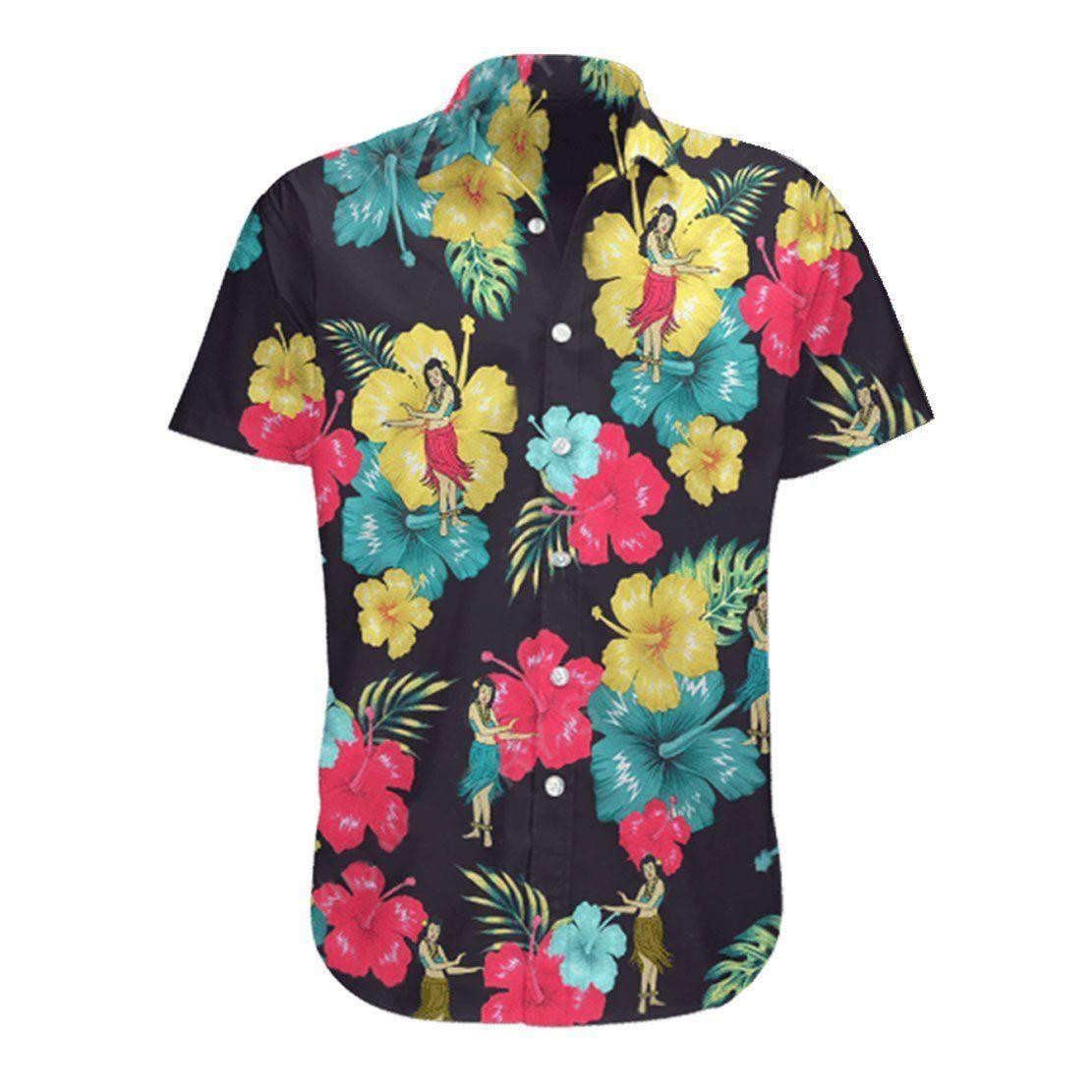 Jim Carrey In Ace Ventura Pet Detective Hawaiian Shirt Tropical Aloha Button Up