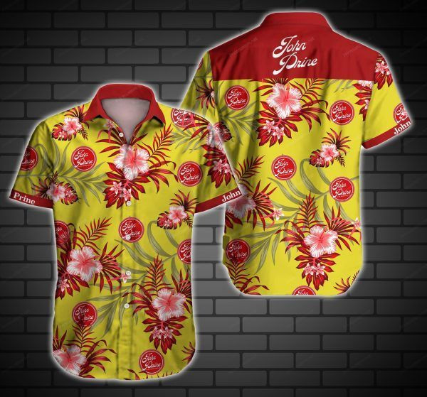 John Prine Hawaiian Shirt Tropical Aloha Button Up