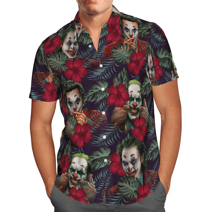 Joker Dc Comics Tropical Hawaiian Shirt Tropical Aloha Button Up