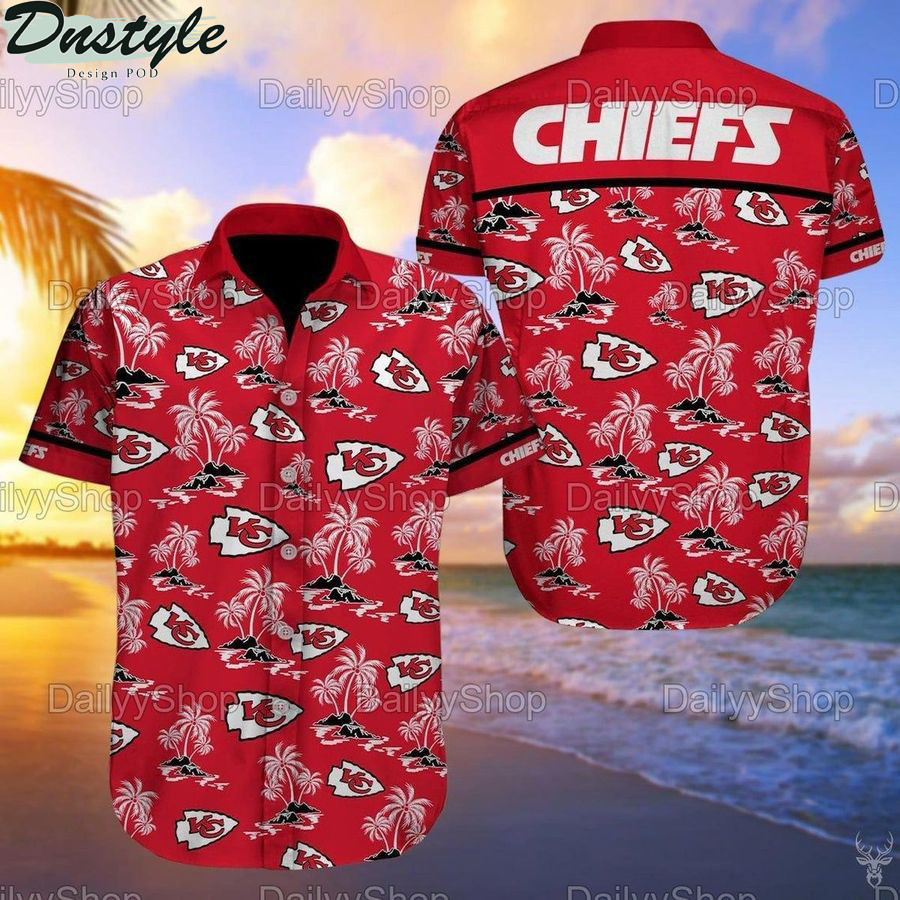 Kansas City Chiefs Nashville Tennessee Football Hawaiian Shirt Tropical Aloha Button Up