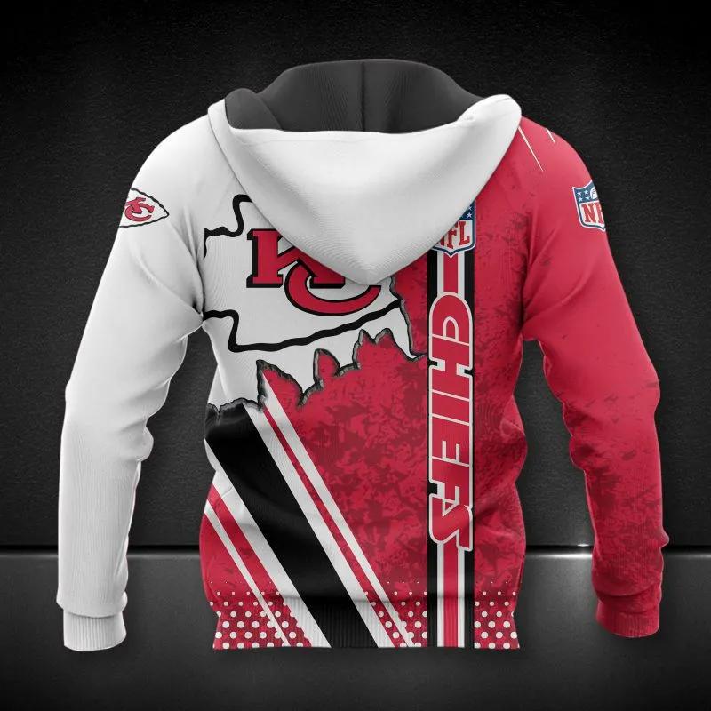 Alternative view of Kansas City Chiefs NFL3D All Over Print Hoodie