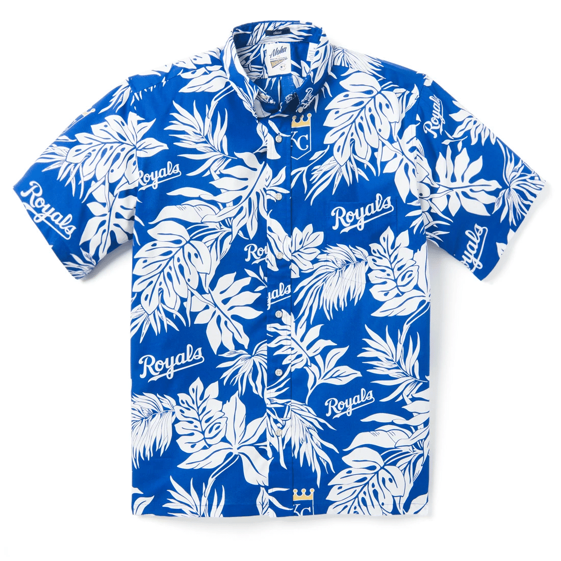 Kansas City Royals Logo Aloha Hawaiian Shirt Tropical Aloha Button Up