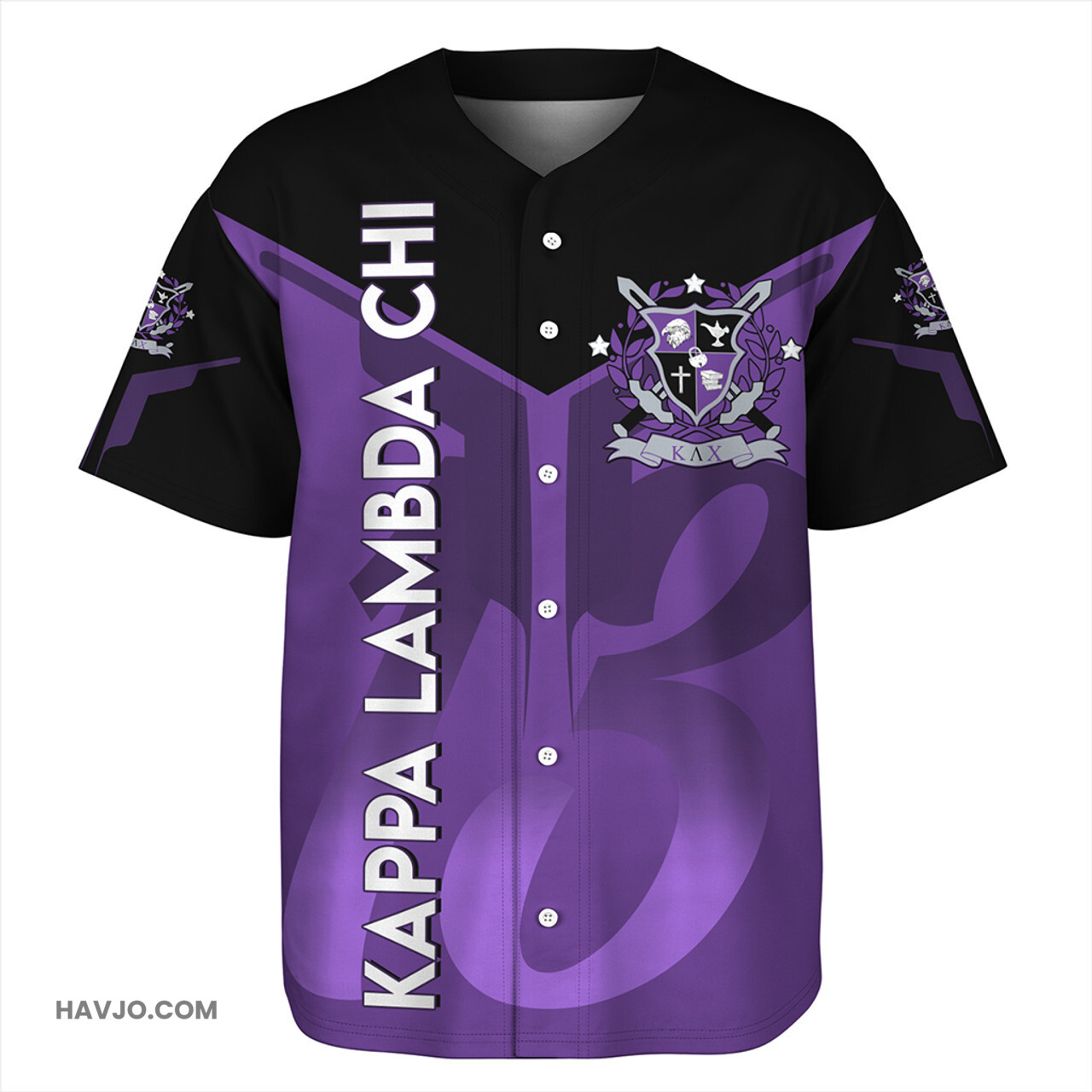 Kappa Lambda Chi Arrow Style Baseball Jersey