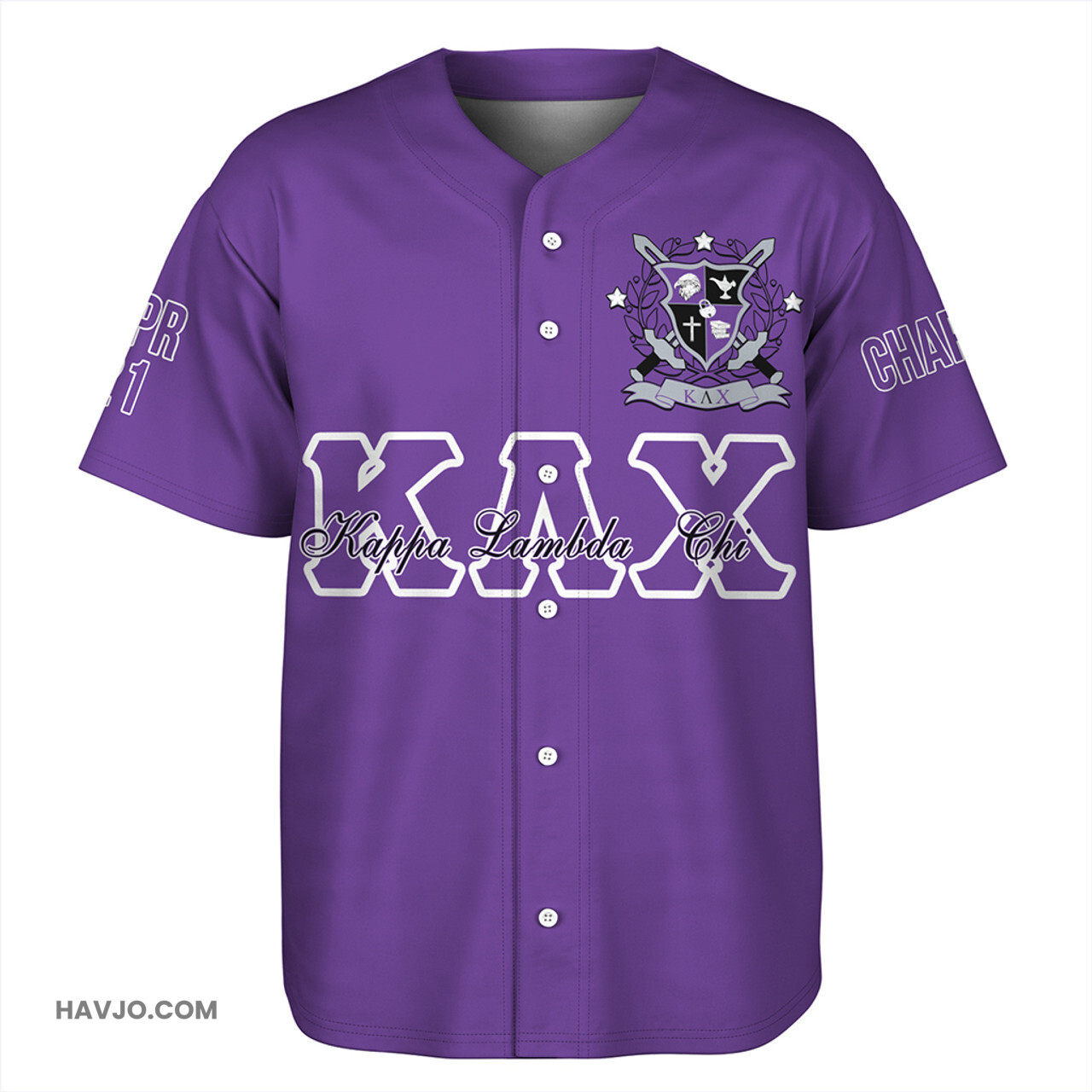 Kappa Lambda Chi Custom Kappa Greek Style Baseball Jersey