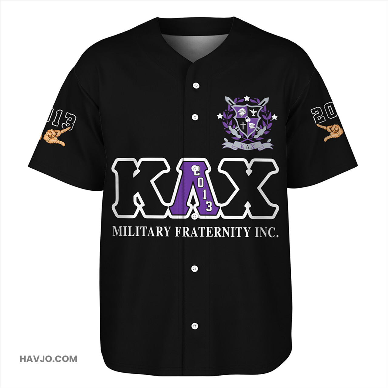 Kappa Lambda Chi Hands Style Baseball Jersey