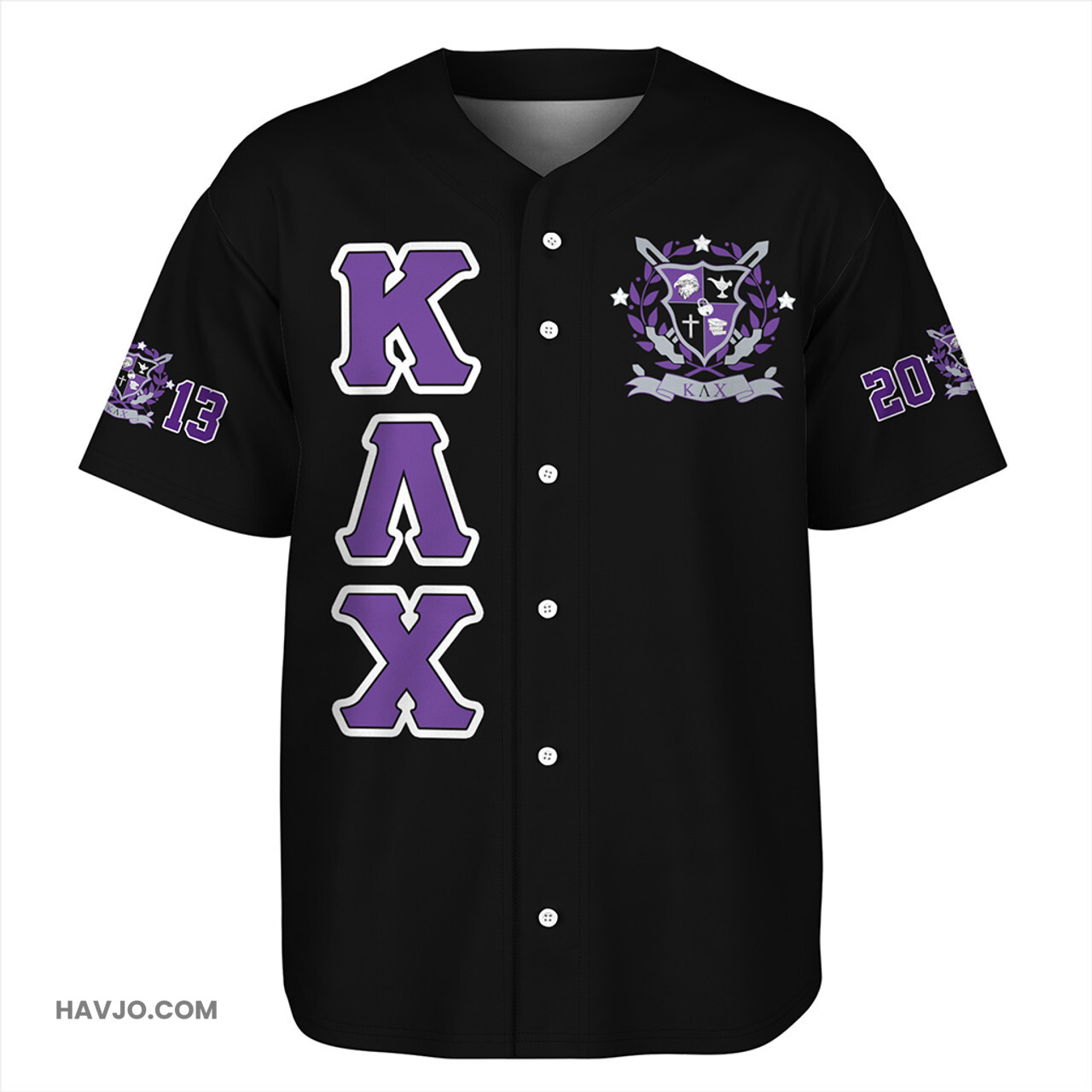 Kappa Lambda Chi letter Baseball Jersey