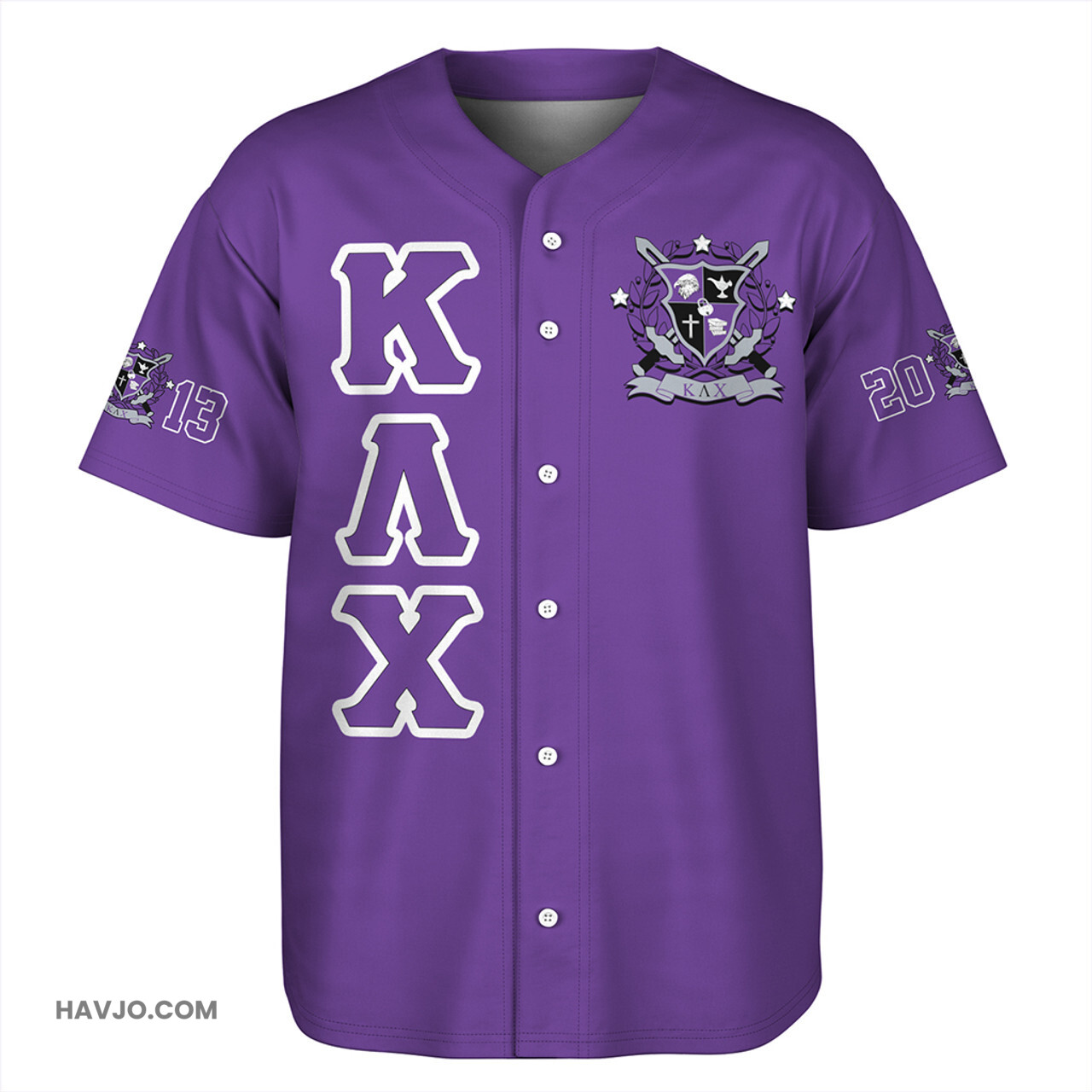 Kappa Lambda Chi Letter Color Baseball Jersey