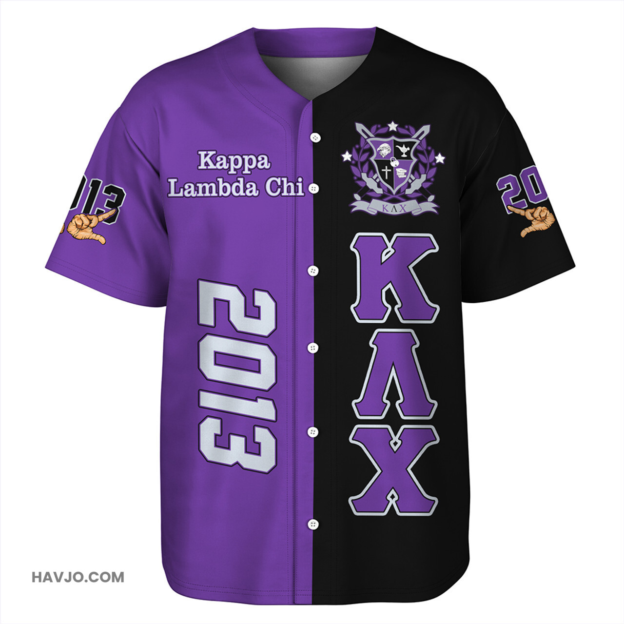 Kappa Lambda Chi Military Fraternity 2013 Baseball Jersey