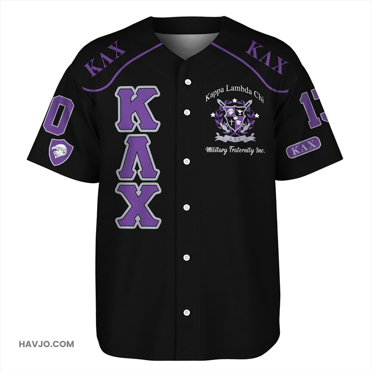 Kappa Lambda Chi Military Fraternity Baseball Jersey
