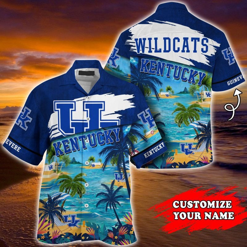 Kentucky Wildcats Ncaa Personalized Summer Hawaiian Shirt Tropical Aloha Button Up