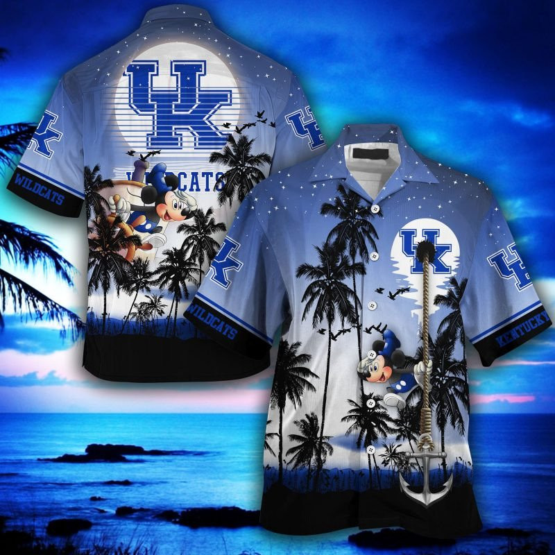 Kentucky Wildcats Ncaa Summer Hawaiian Shirt Tropical Aloha Button Up