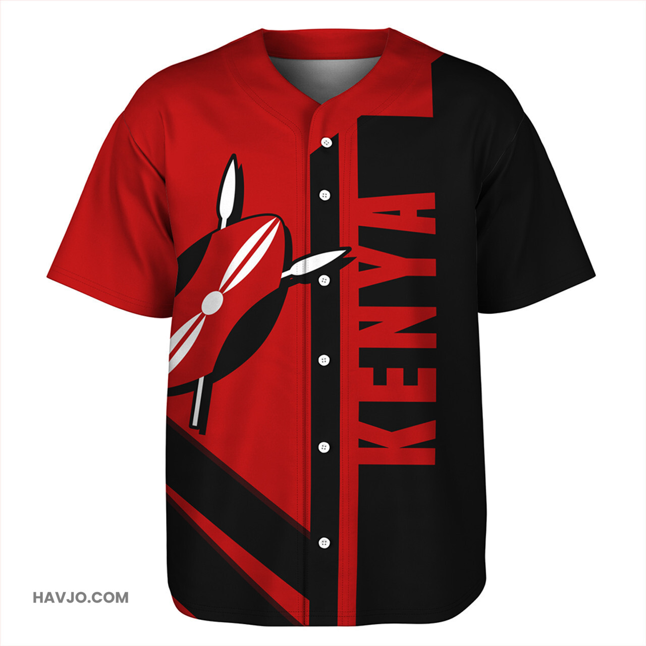 Kenya Casual Style Baseball Jersey