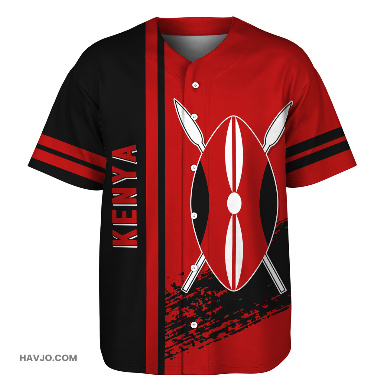 Kenya Quater Style Baseball Jersey