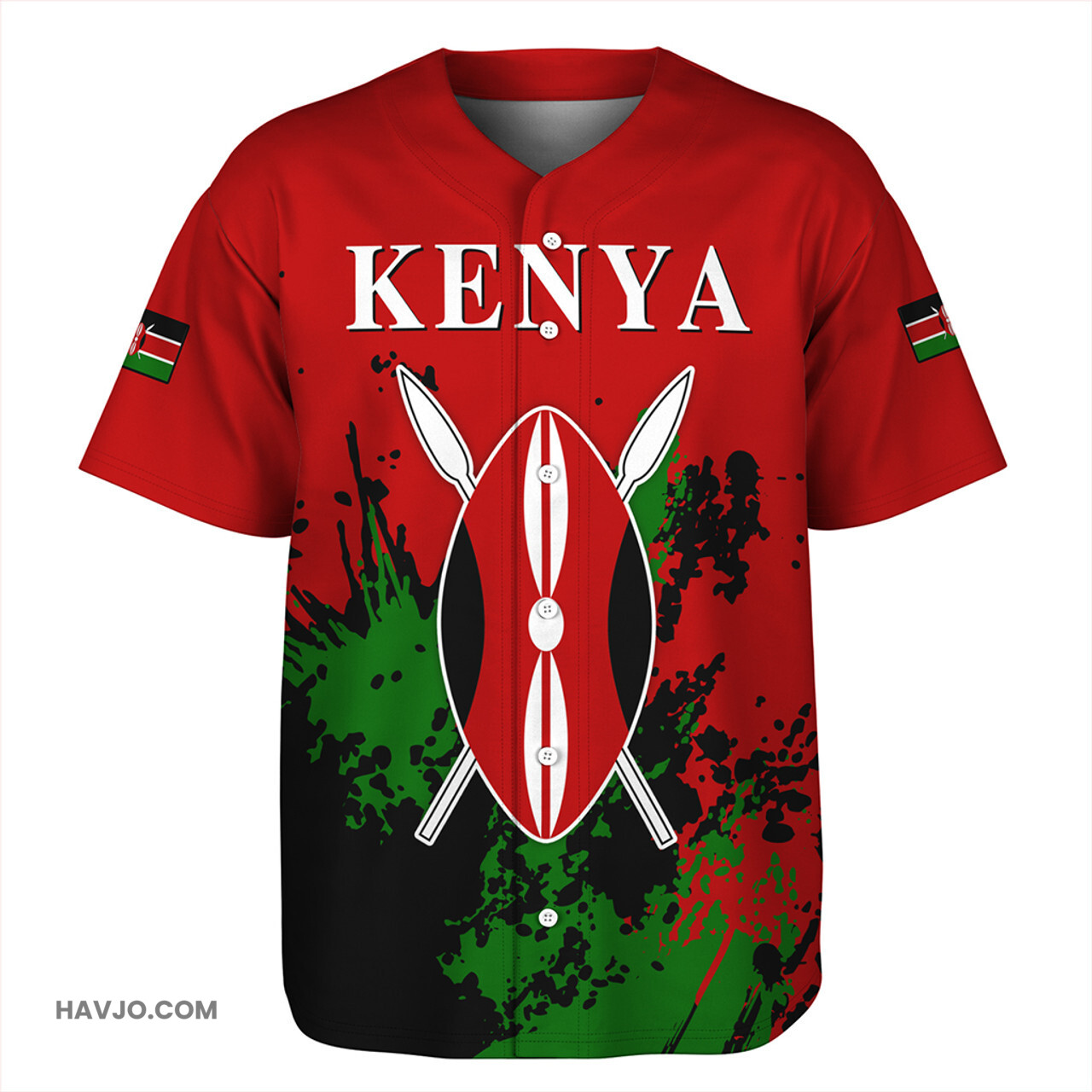 Kenya Spanit Style Baseball Jersey