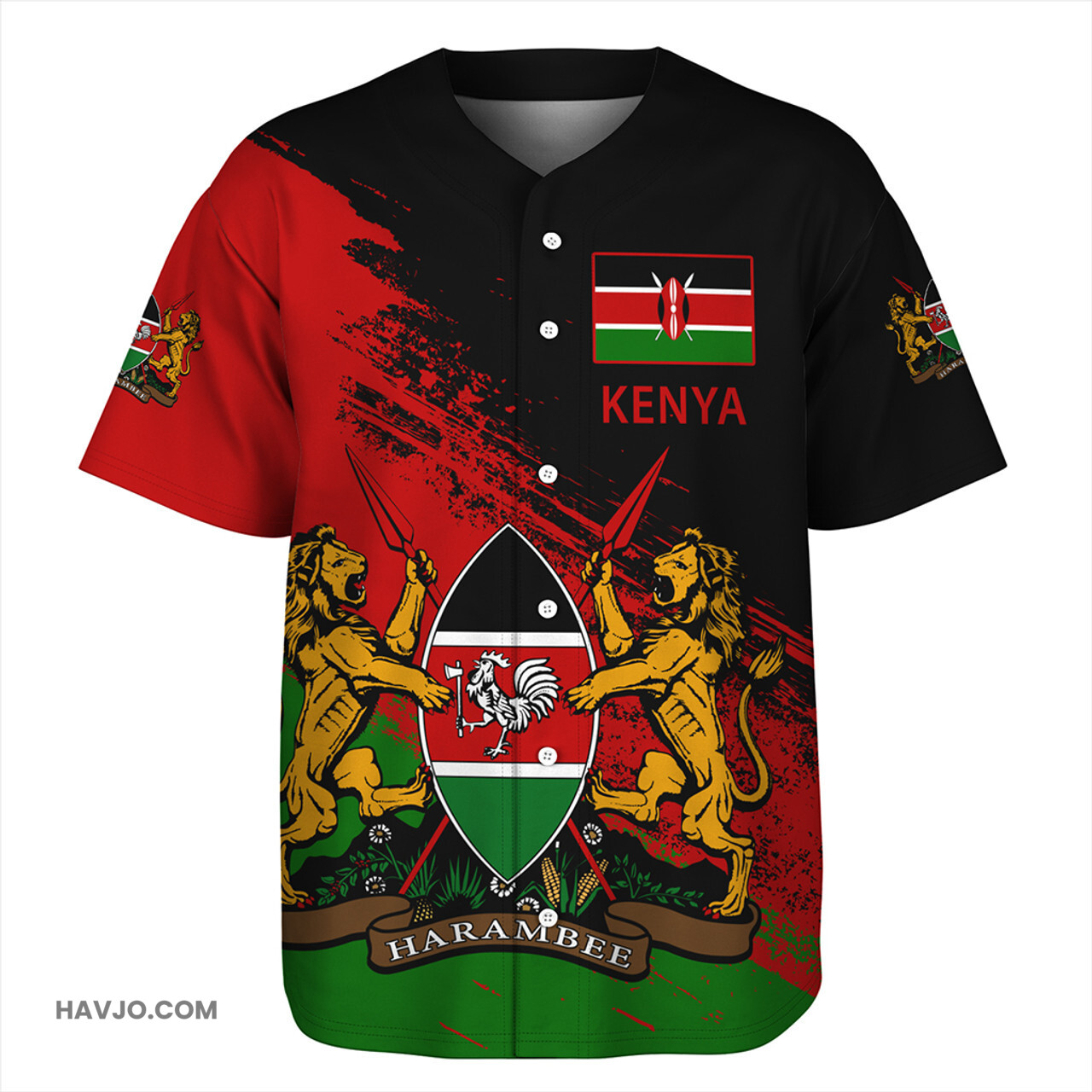 Kenya Special Style Baseball Jersey