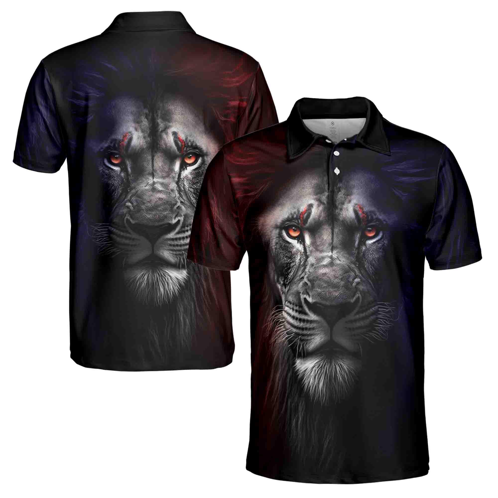 King Of August King Lion Men's Polo Shirt