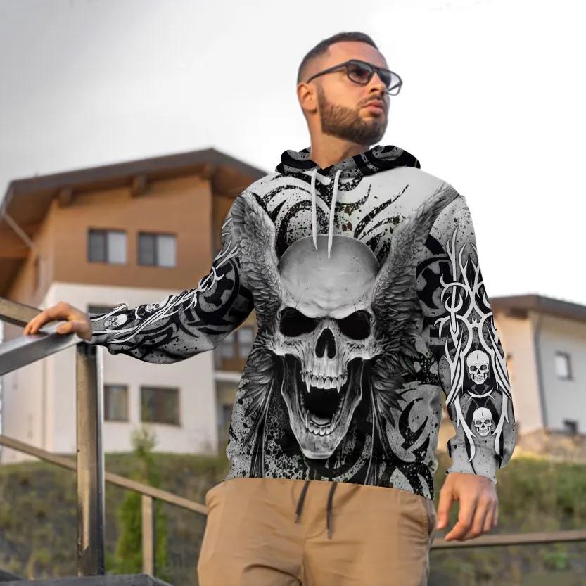 Alternative view of King Skull 3D All Over Print Hoodie